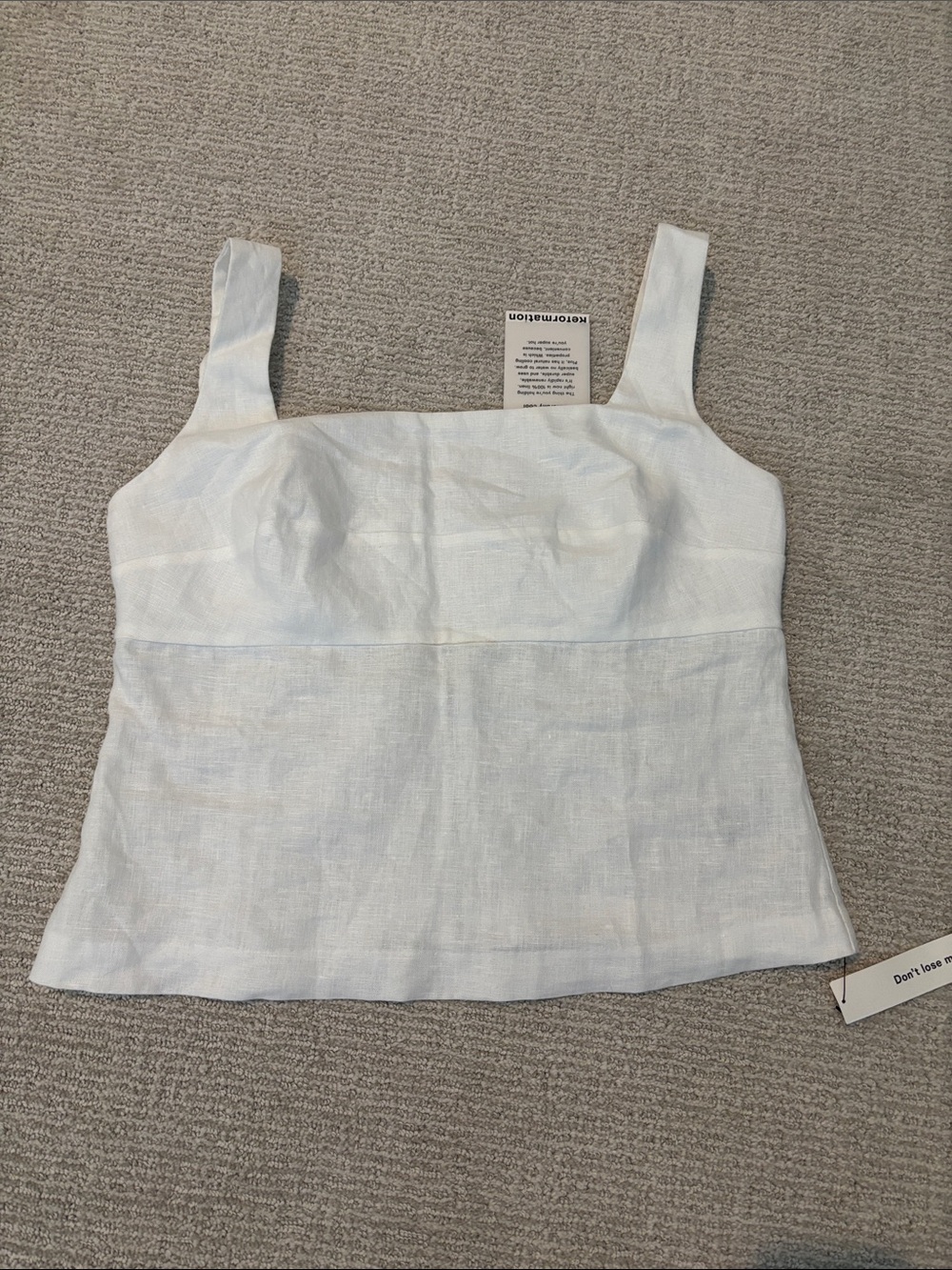 Reformation Clarence Linen Tank